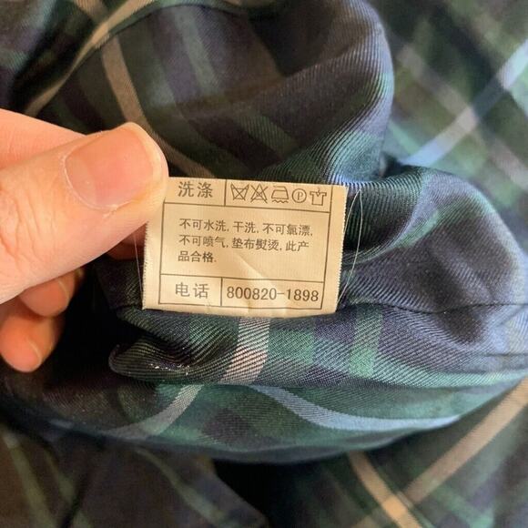 Scofield British Heritage Coat Women S Small Black Plaid Lined Belted Schoolgirl - Picture 13 of 16